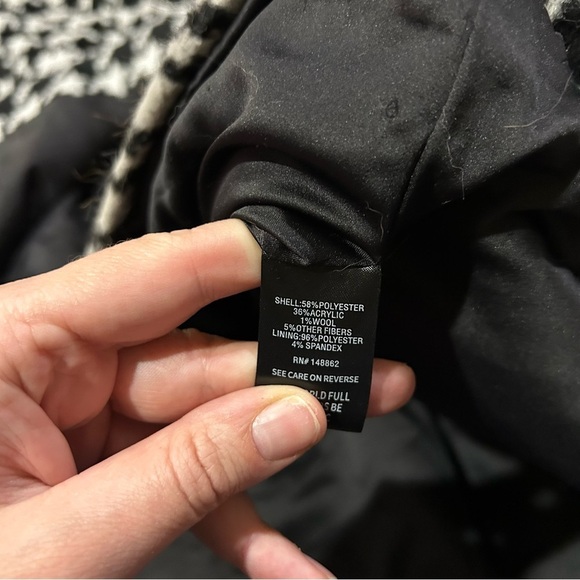 NWT Torrid Herringbone Plaid 4 Houndstooth Wool Coat Size 6X - Picture 9 of 13